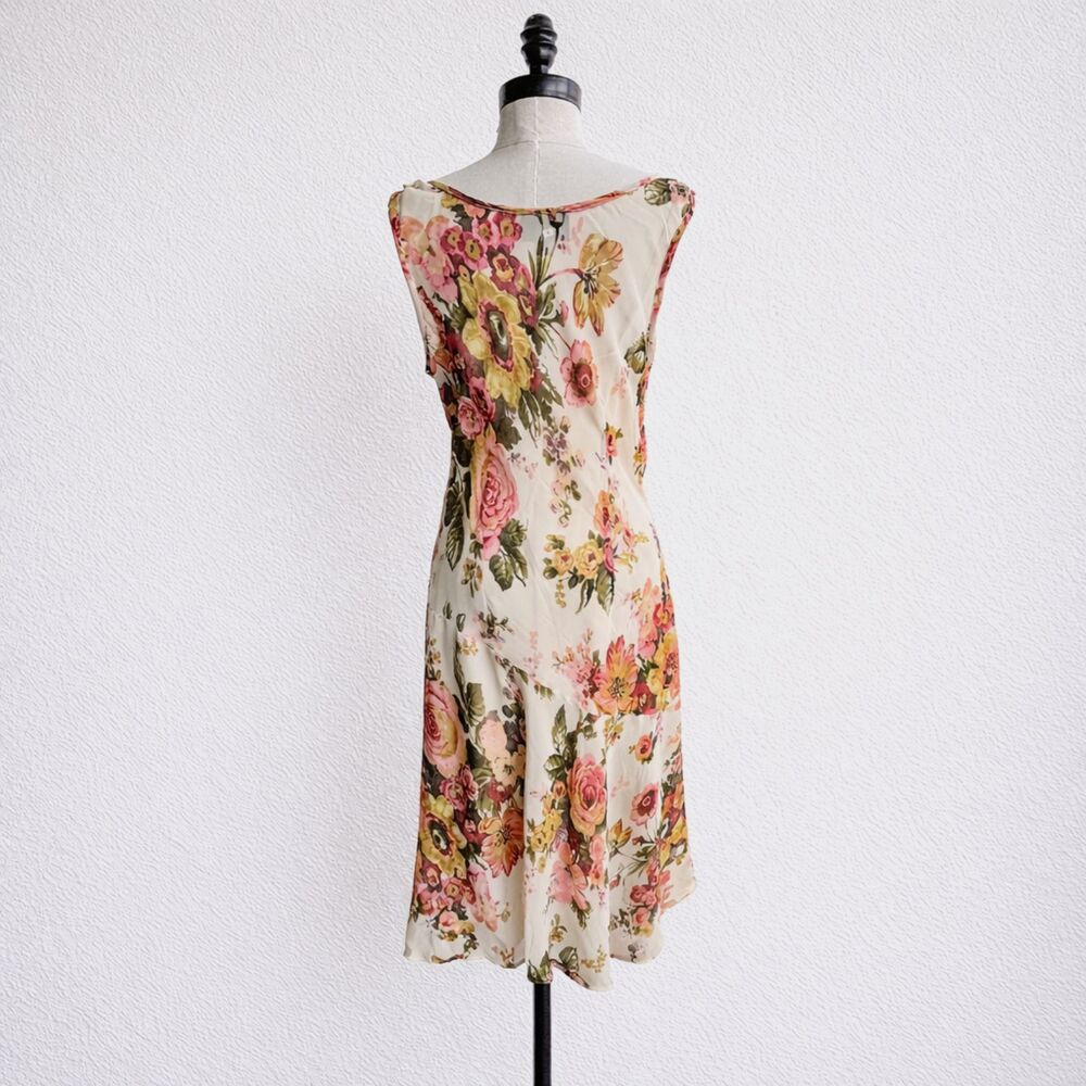 Y2K Dress DressBarn Fairy Beaded XL Flowy Sheer Fantasy Midi Formal Summer NWT - Picture 2 of 7